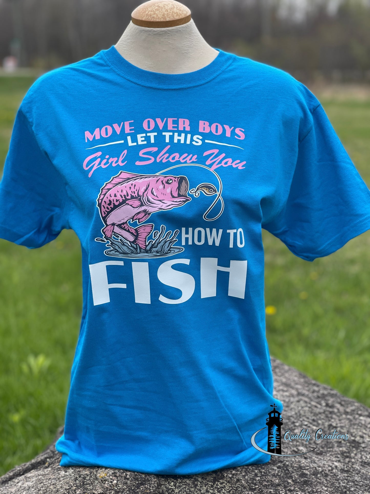 Funny Fishing Shirt for Women – Move Over Boys | Unisex Shirt | Made in Canada