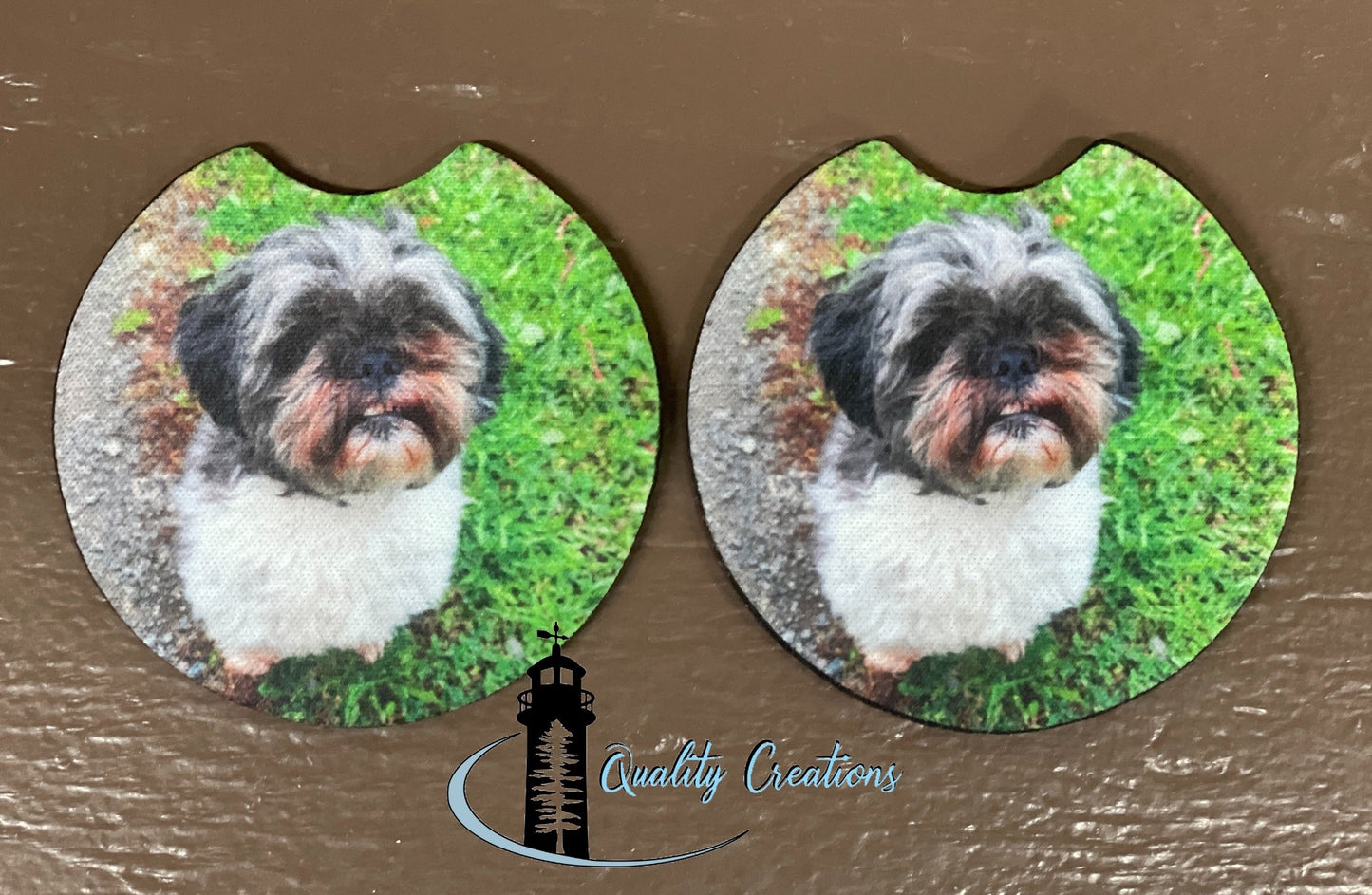 car coasters add your photo or logo quality creations canada moncton salisbury newbrunswick