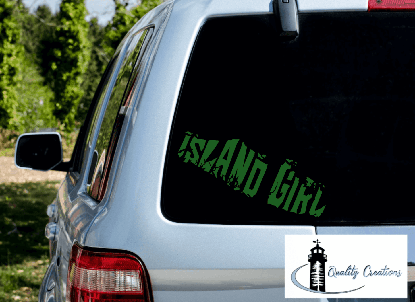 green Vancouver Island design girl decal vinyl quality creations Newbrunswick Moncton canada