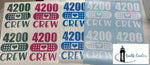 Load image into Gallery viewer, nurse 4200 crew PSW hospital decal sticker pink and white font salisbury newbrunswick canada moncton vancouver
