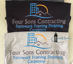 Load image into Gallery viewer, four sons contracting shirt quality creations moncton salsibury NB newbrunswick Canada
