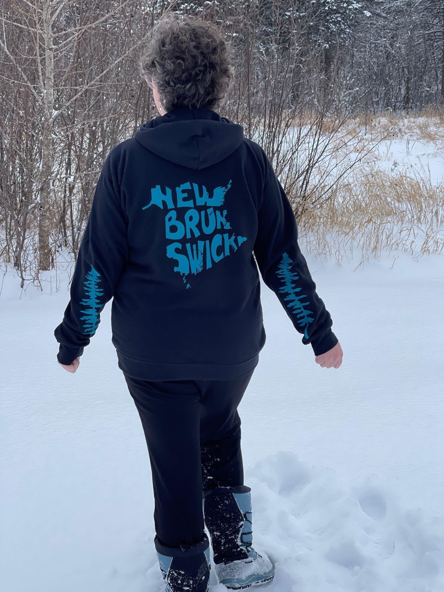 Hoodie New Brunswick with Sitka Trees salsibury newbrunswick canada moncton province