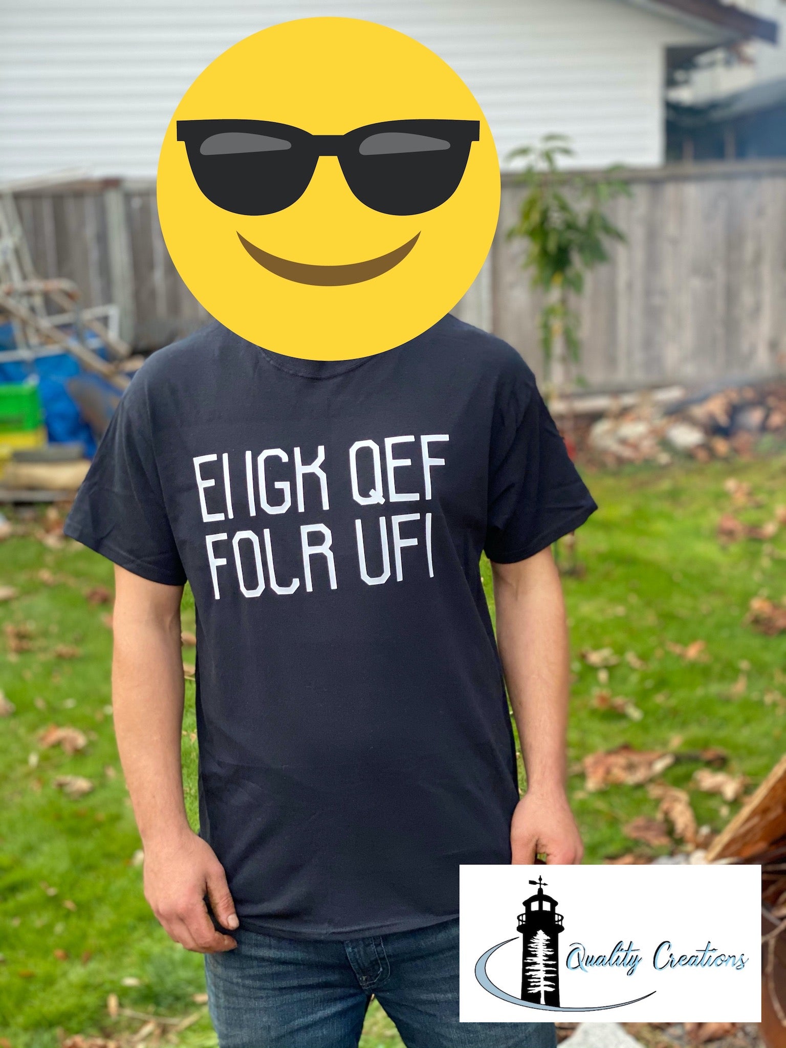 hidden message shirt F off quality creations New Brunswick canada