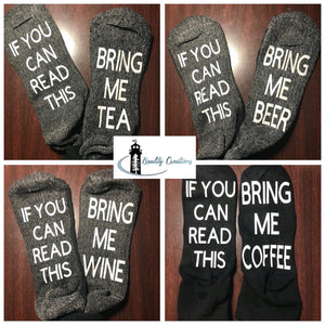 if you can read this socks black white font quality creations Newbrunswick canada