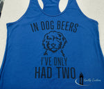 Load image into Gallery viewer, in dog beers tank top funny shirt quality creations canada newbrunswick salsibury moncton
